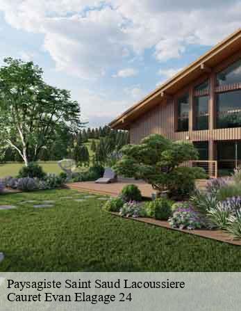 Paysagiste  saint-saud-lacoussiere-24470 Cauret Evan Elagage 24