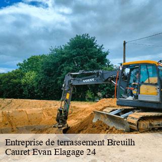 Entreprise de terrassement  breuilh-24380 Cauret Evan Elagage 24