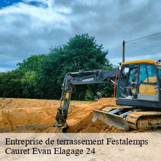 Entreprise de terrassement  festalemps-24410 Cauret Evan Elagage 24